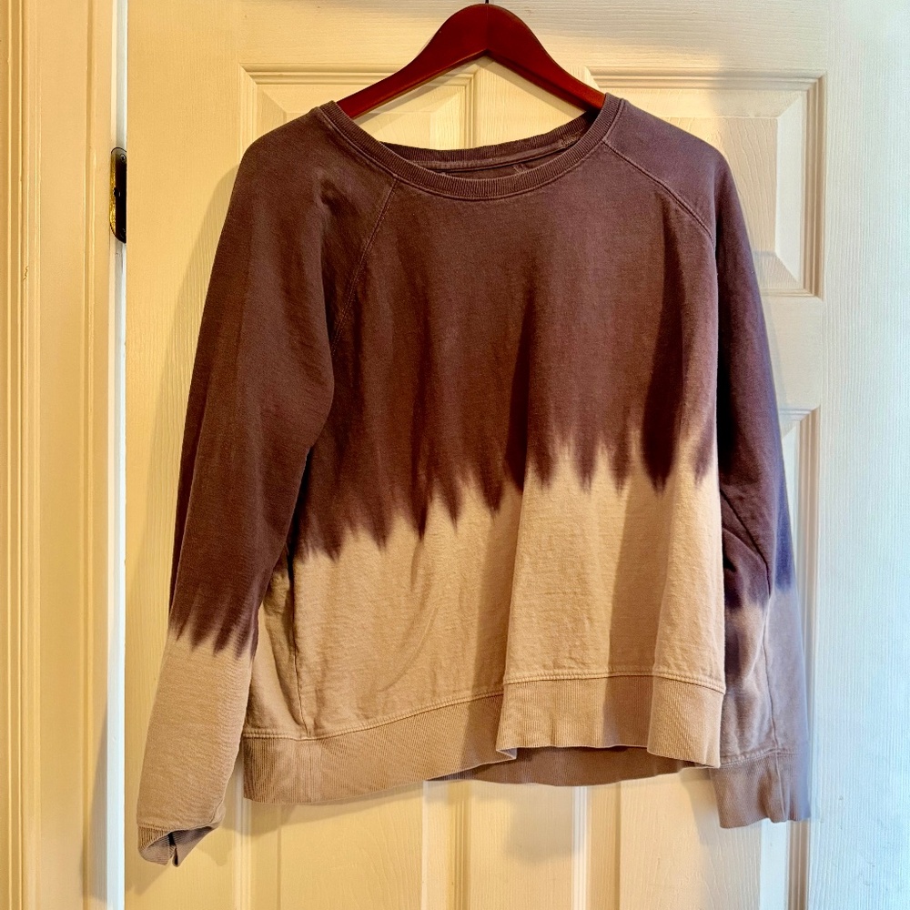 Athleta Sweatshirt Ombre Purple/lavender